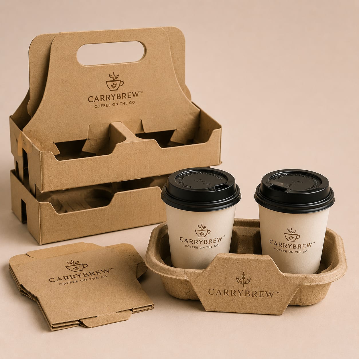 Disposable Paper Cup Holder — view 1