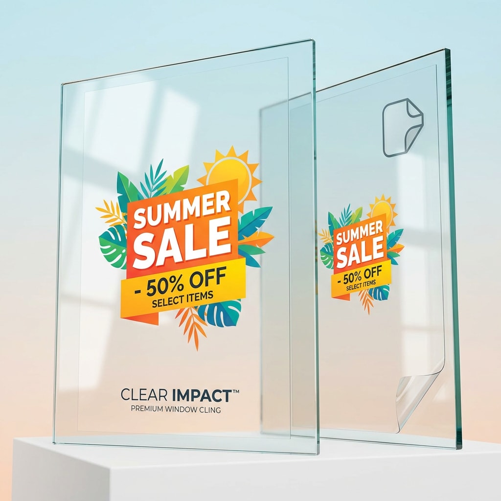 Custom Printed Window Clings — view 1