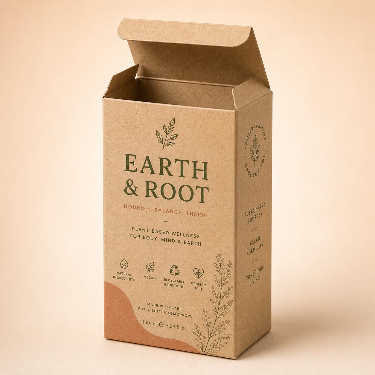 Kraft Tuck Top Boxes — view 1