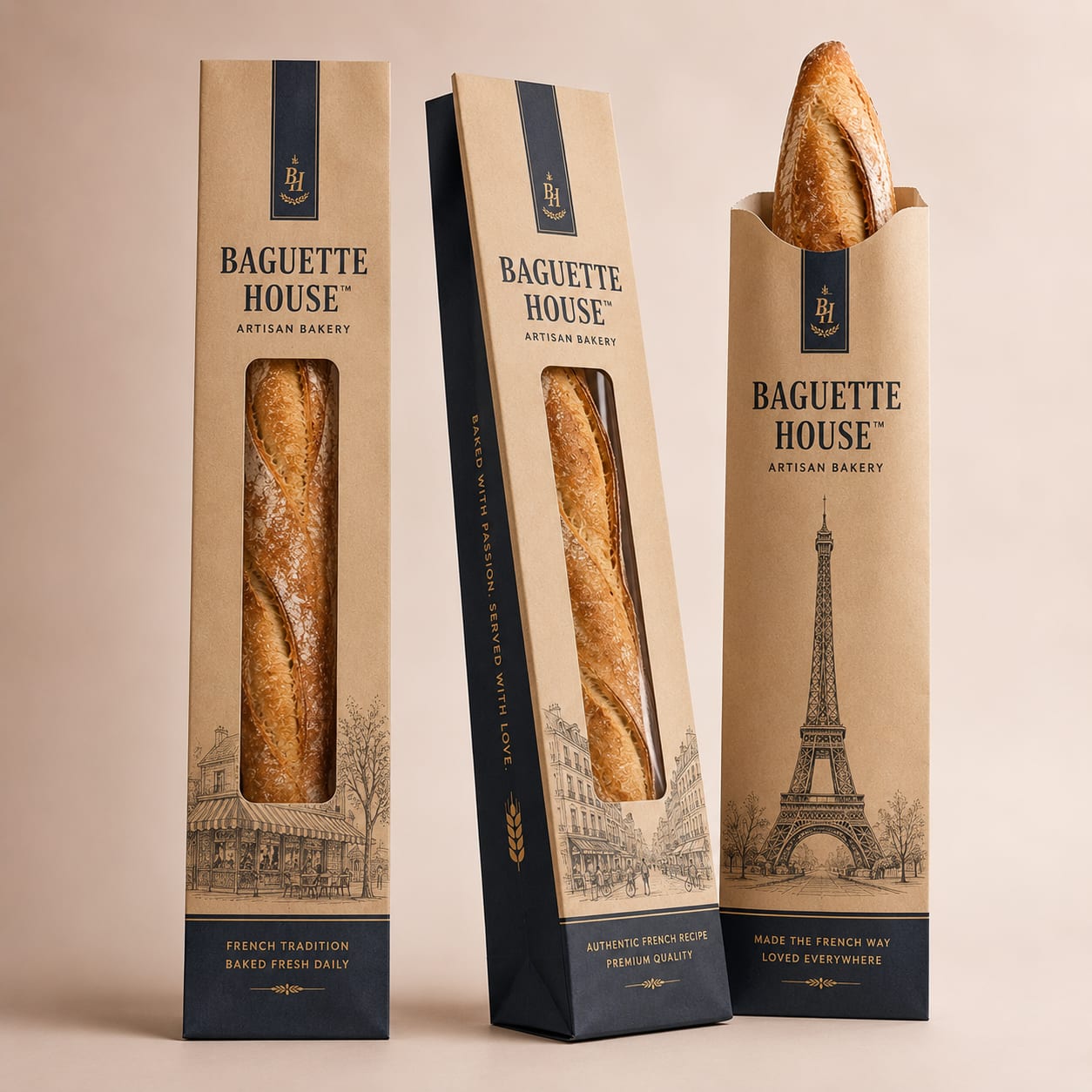 Custom Baguette Packaging — view 1