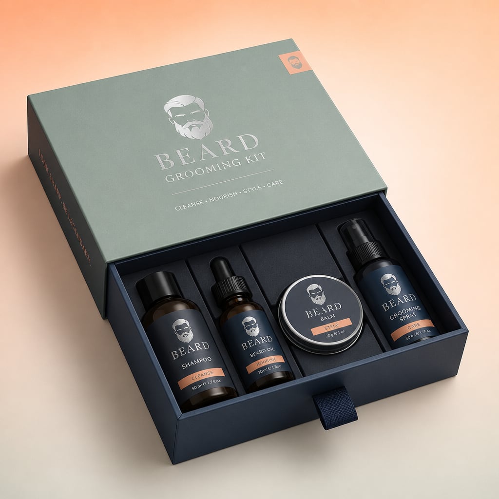 Beard Grooming Kit Boxes — view 1