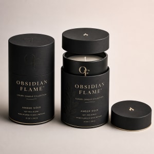 Black Paper Candle Tubes 3