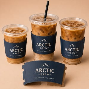 Custom Iced Coffee Cup Sleeve 1