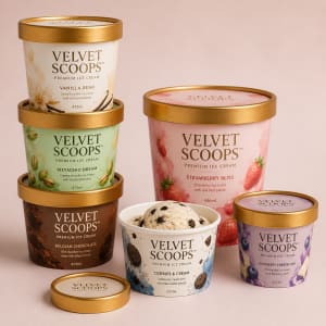 Custom Printed Ice Cream Cups 1