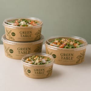 Custom Printed Paper Salad Bowls 1