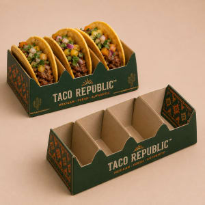 Customized Paper Taco Holders 1