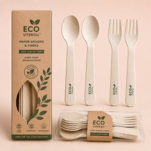 Custom Paper Spoon & Forks 2