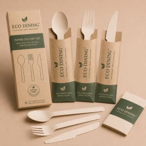 Custom Paper Spoon & Forks 1