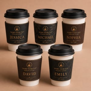 Personalized Coffee Cup Sleeves 2