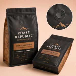 Custom Printed Coffee Bags With Valve 3