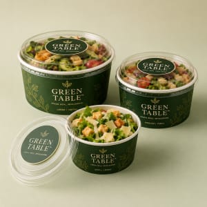 Custom Printed Paper Salad Bowls 3