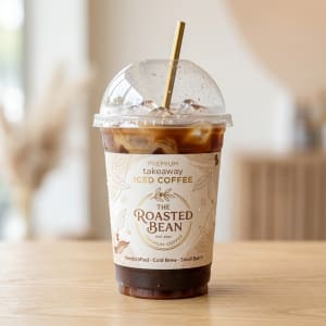 Disposable Iced Coffee Cups with Lids 2