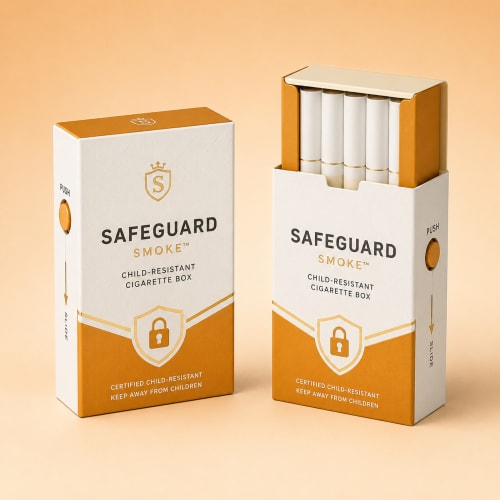 Child-Resistant Cigarette Boxes