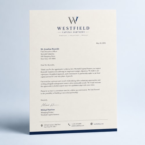 Custom Letterhead Printing