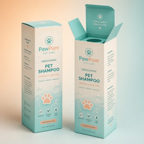 Pet Shampoo Boxes