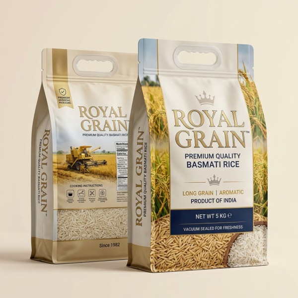 Custom Printed Rice Bags