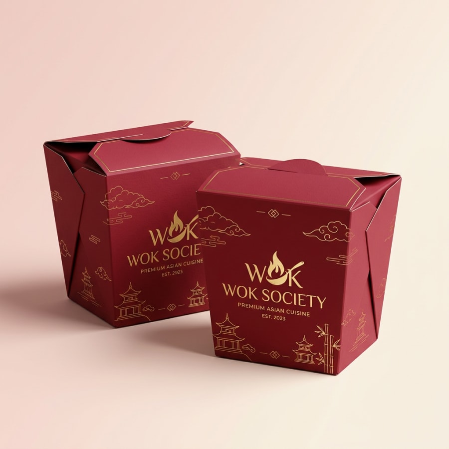 Chinese Takeout Boxes, construction detail