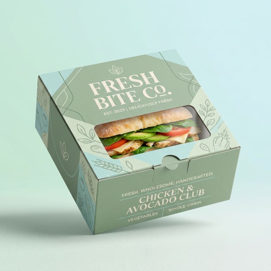 Sandwich Paper Boxes, construction detail
