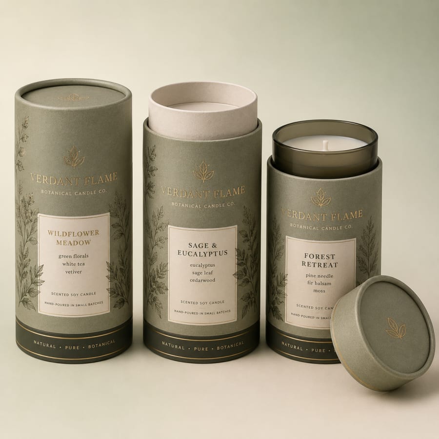 Candle Tube Packaging, construction detail