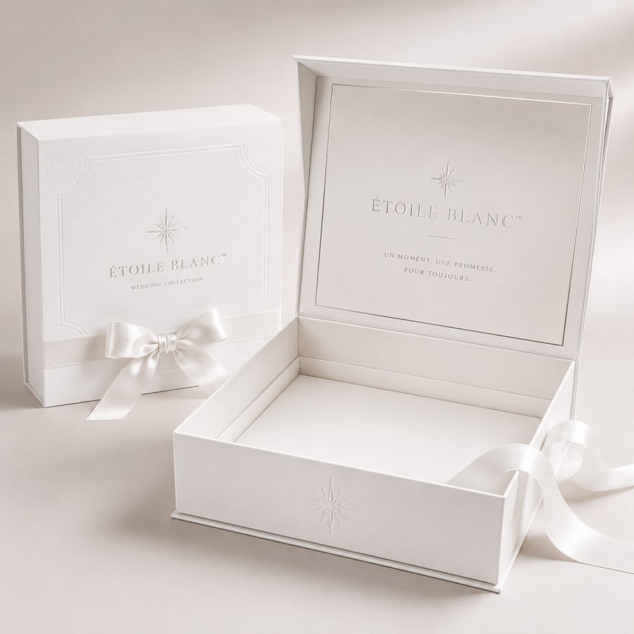 White Rigid Boxes, construction detail
