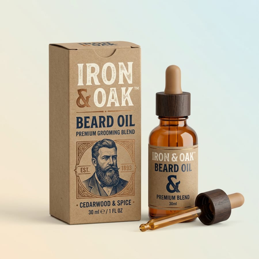 Beard Oil Boxes, construction detail