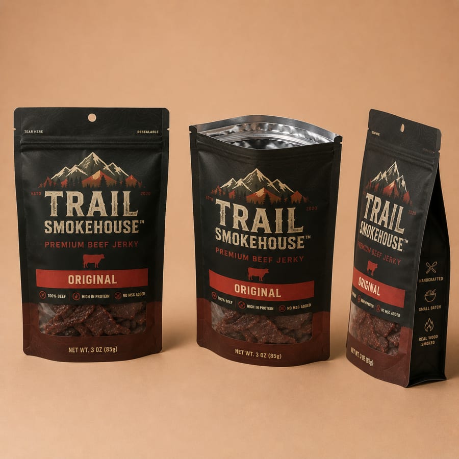 Beef Jerky Packaging Bags, construction detail