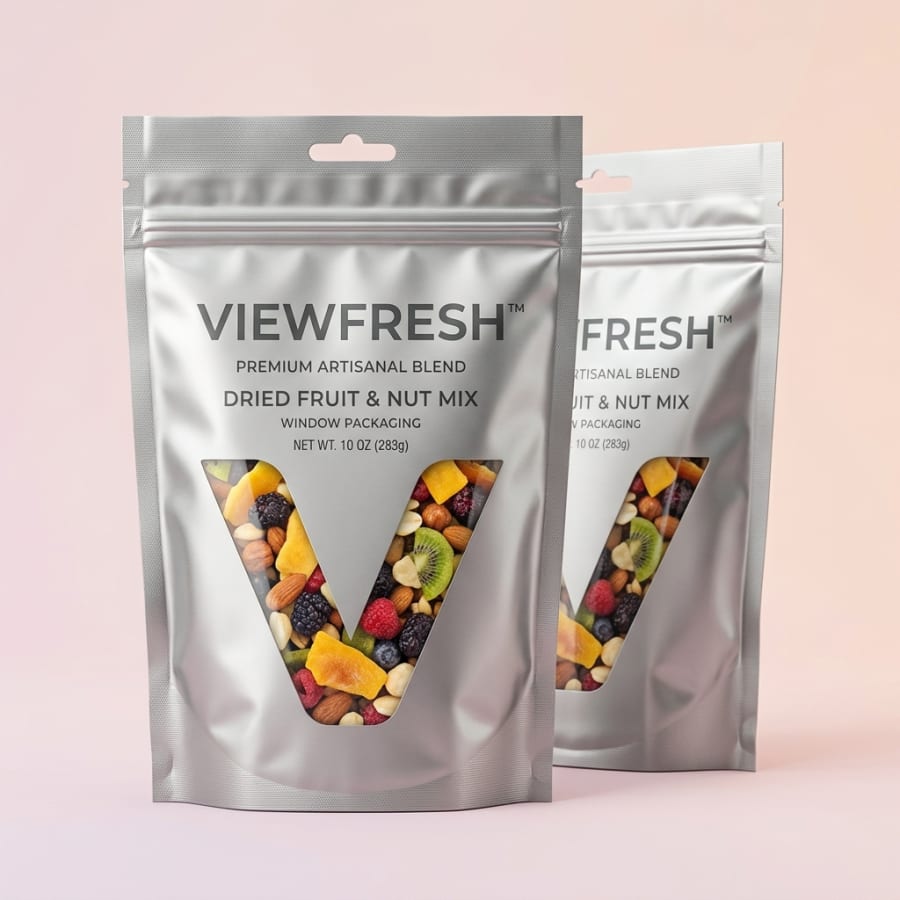 Mylar Bags with Window, construction detail