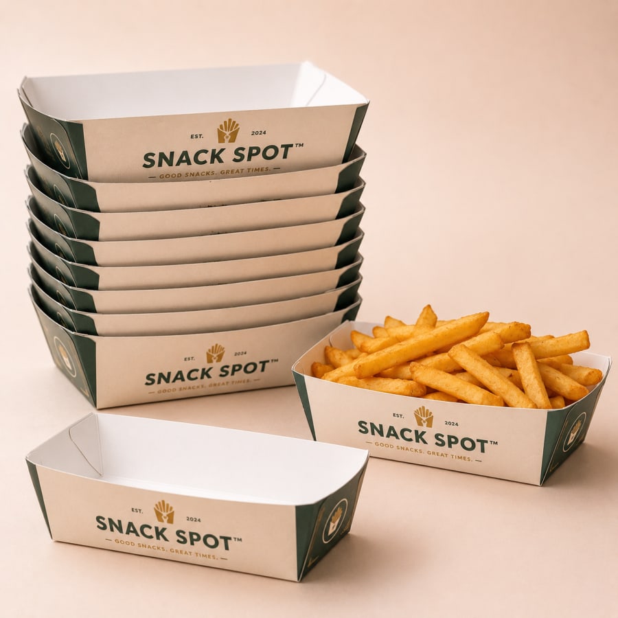 Disposable Snack Trays, construction detail