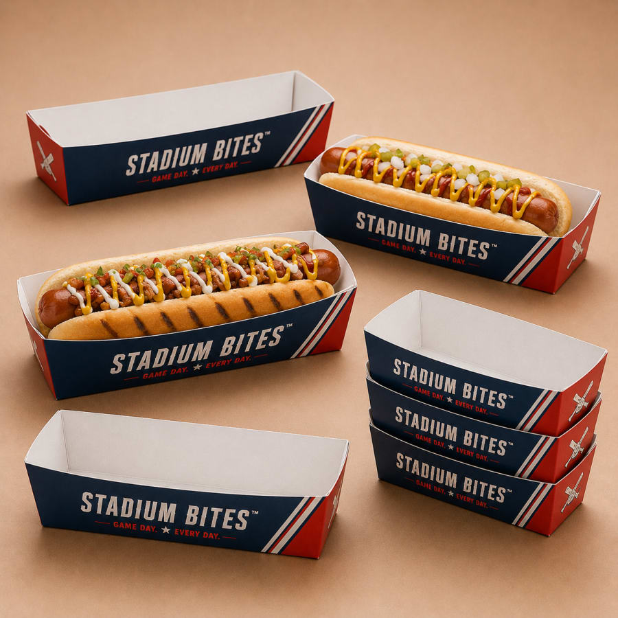 Hot Dog Paper Holders, construction detail