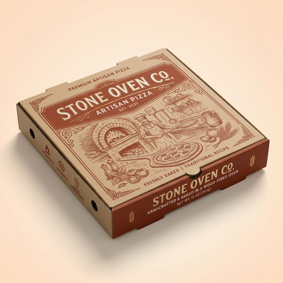 Pizza Boxes, construction detail