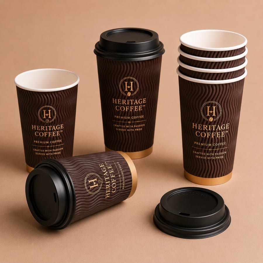Customized Ripple Wall Cups, construction detail