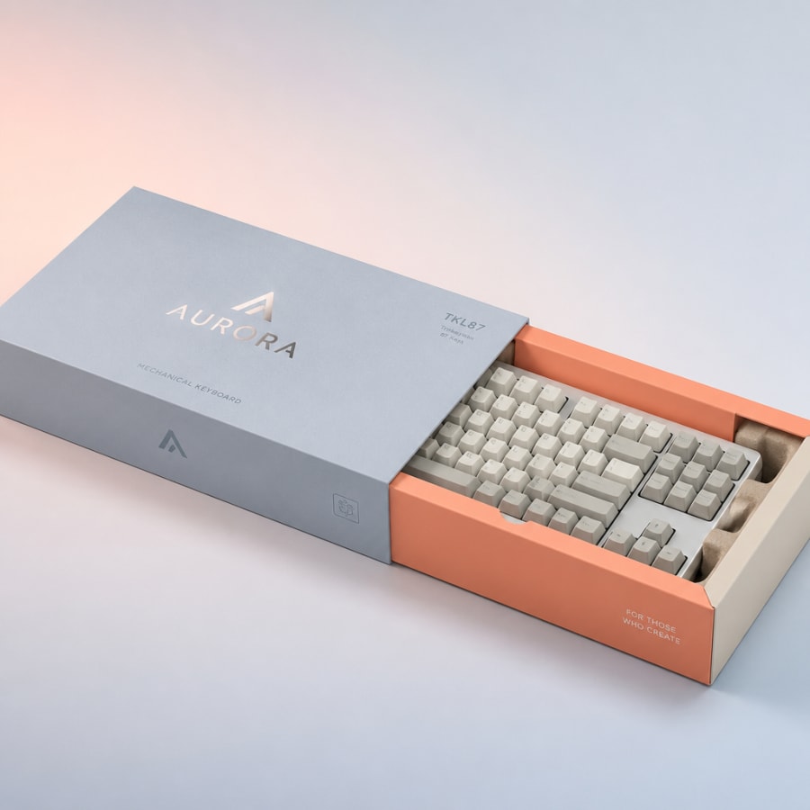Keyboard Packaging Boxes, construction detail