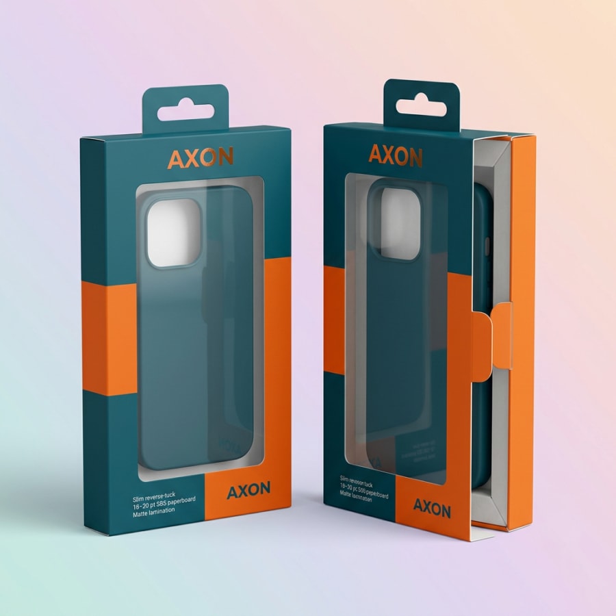 Phone Case Packaging Boxes, construction detail