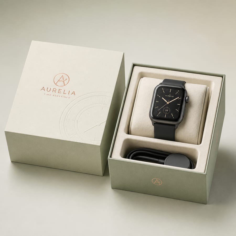 Smartwatch Packaging Boxes, construction detail