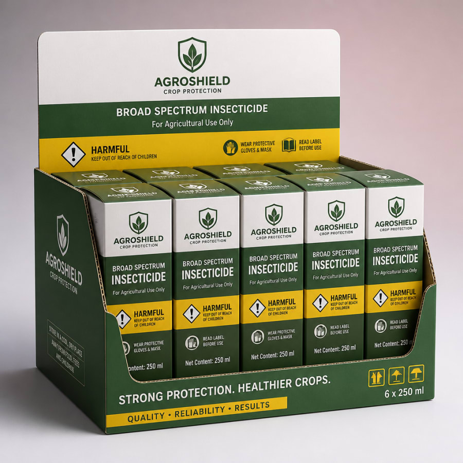 Pesticide Packaging Boxes, construction detail