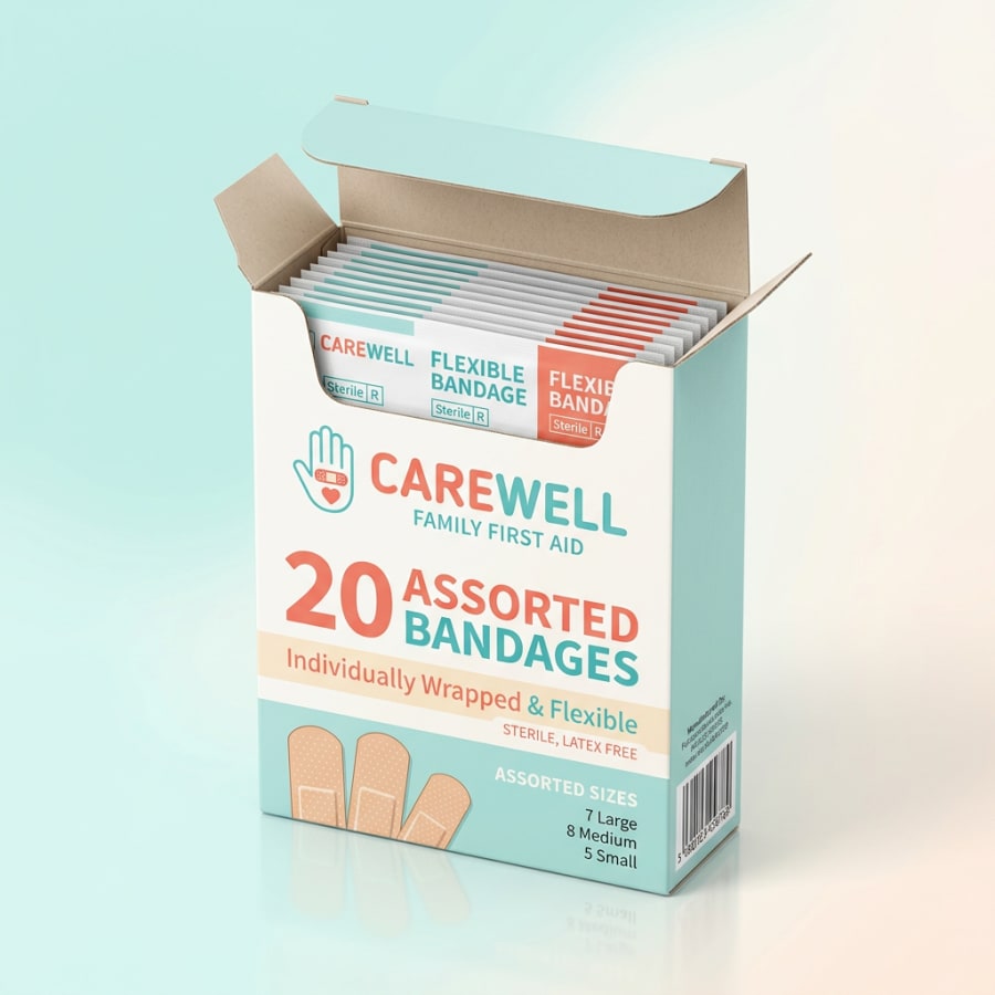 Custom Bandage Boxes, construction detail