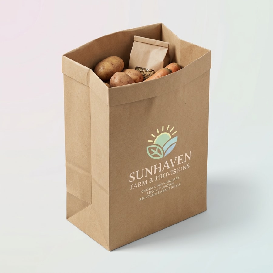Grocery Paper Bags, construction detail