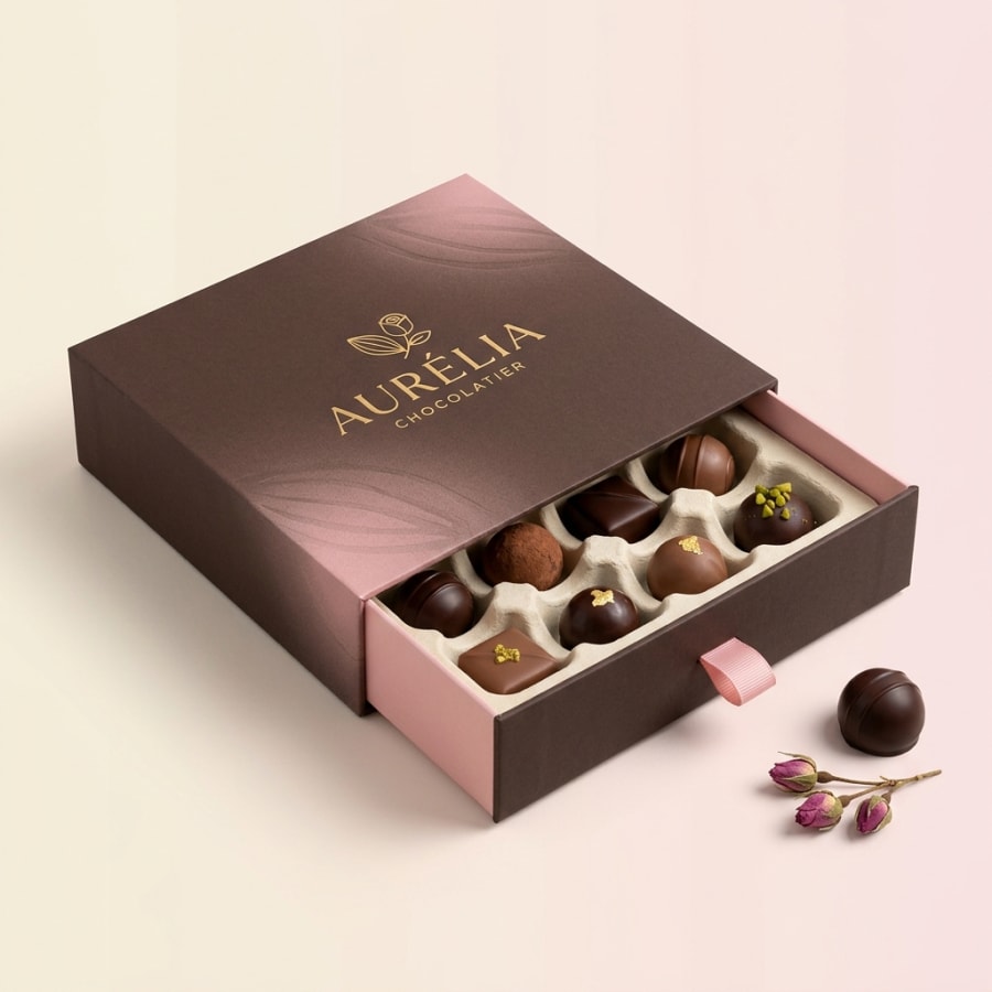Luxury Chocolate Packaging, construction detail