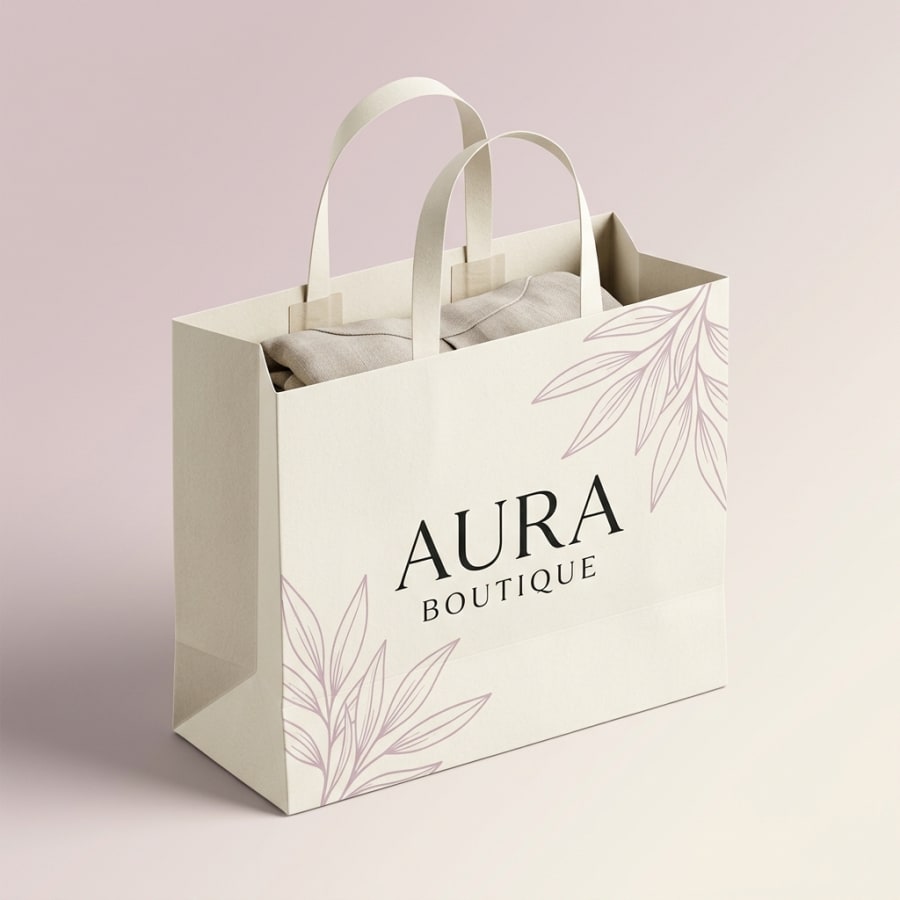 Loop Handle Paper Bags, construction detail