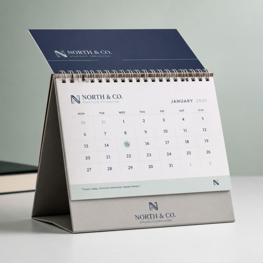 Custom Printed Calendars, construction detail