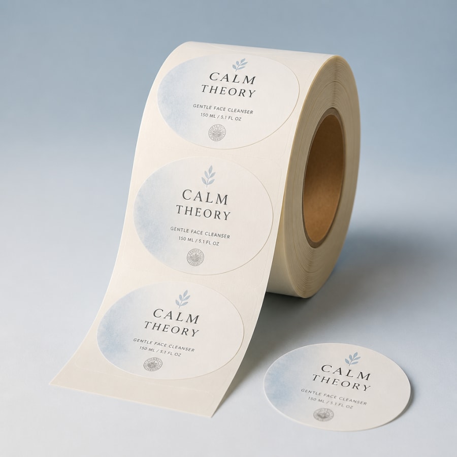 Custom Printed Labels, construction detail