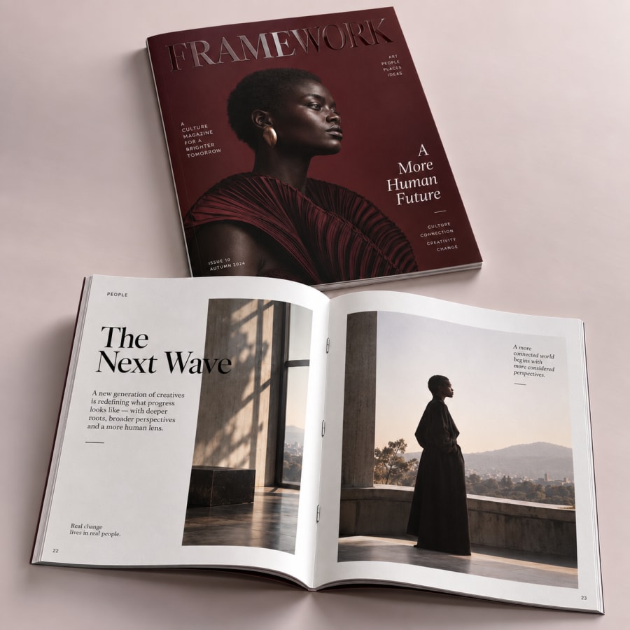 Custom Printed Magazine, construction detail