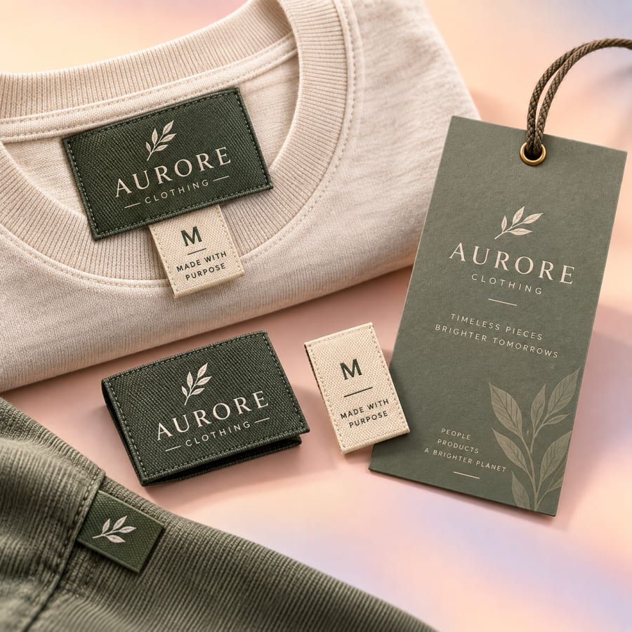 Custom Woven Labels, construction detail
