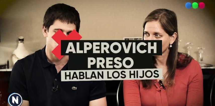 Los hijos de Alperovich defendieron a su padre ante las cámaras y pidieron que le den prisión domiciliaria