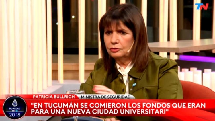 Bullrich contra la UNT: “Se comieron la plata de la Ciudad Universitaria” 