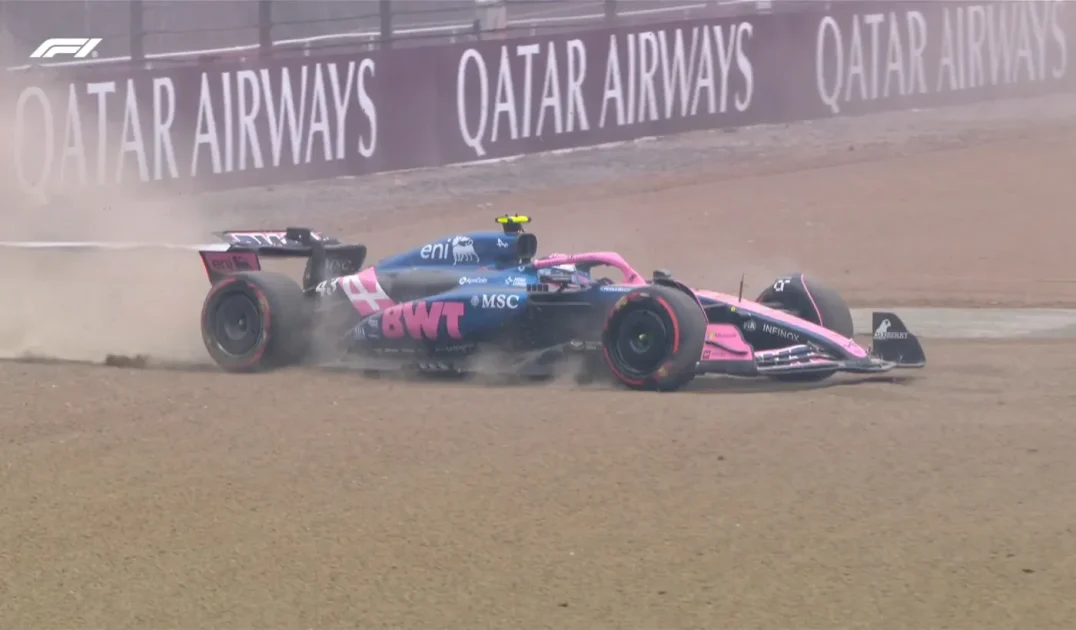 Franco Colapinto, trompo y decepción en la qualy del GP británico