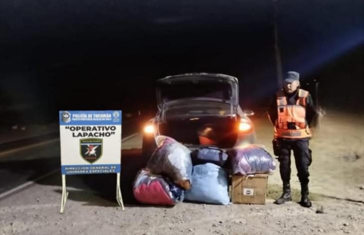Mercadería ilegal decomisada en puestos fronterizos de Tucumán