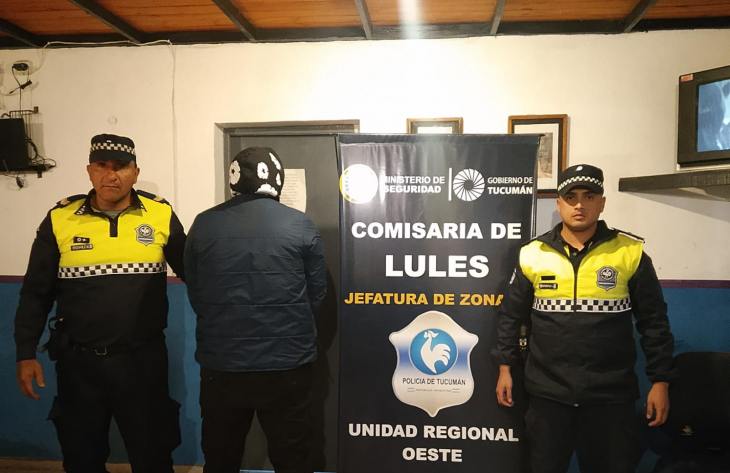 Fue detenido en Lules un joven acusado de amenazas