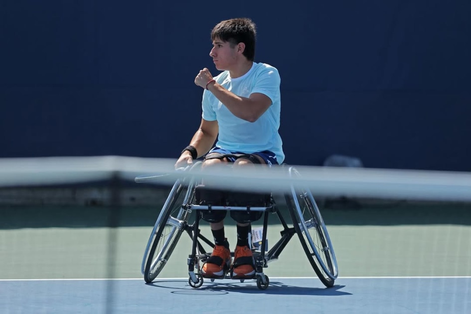 Gonzalo Lazarte completó su primera participación en el Masters de tenis adaptado
