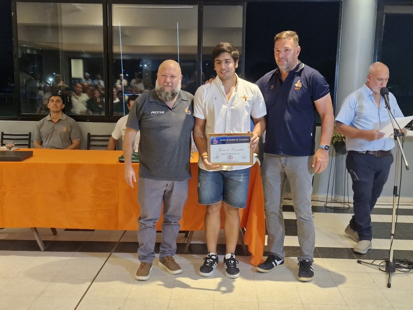 Ignacio Cerruti, jugador del año de la URT: “Esto es gracias a mis compañeros”